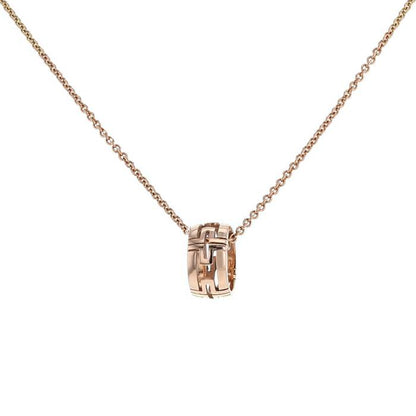 [LUXE]PARENTESI NECKLACE PINK GOLD