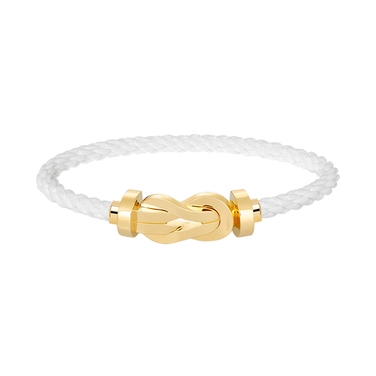 [LUXE]CHANCE LARGE 8 FIGURE BUCKLE NO DIAMOND BRACELET GOLD