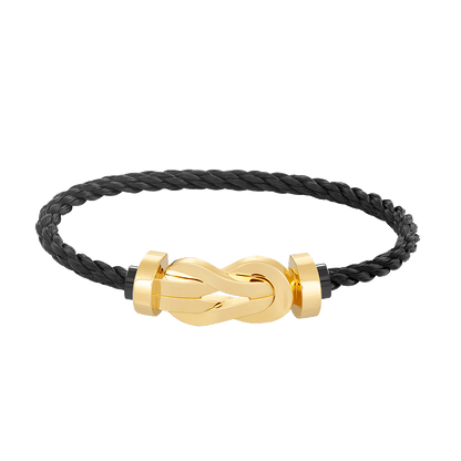 [LUXE]CHANCE LARGE 8 FIGURE BUCKLE NO DIAMOND BRACELET GOLD