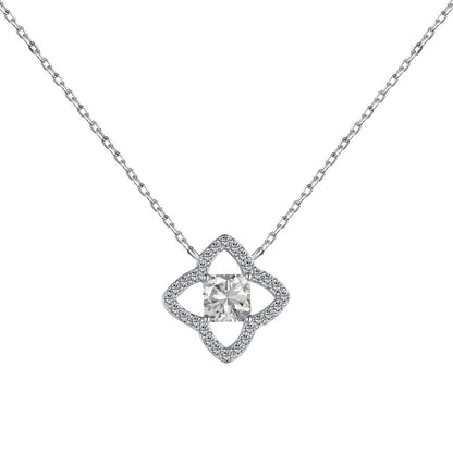 [LUXE]Exquisite Flower Shape Princess Cut Necklace