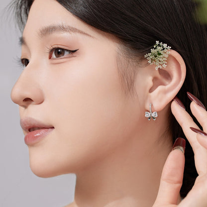 [LUXE]Exquisite Earrings With Heart-Shaped Bow Design