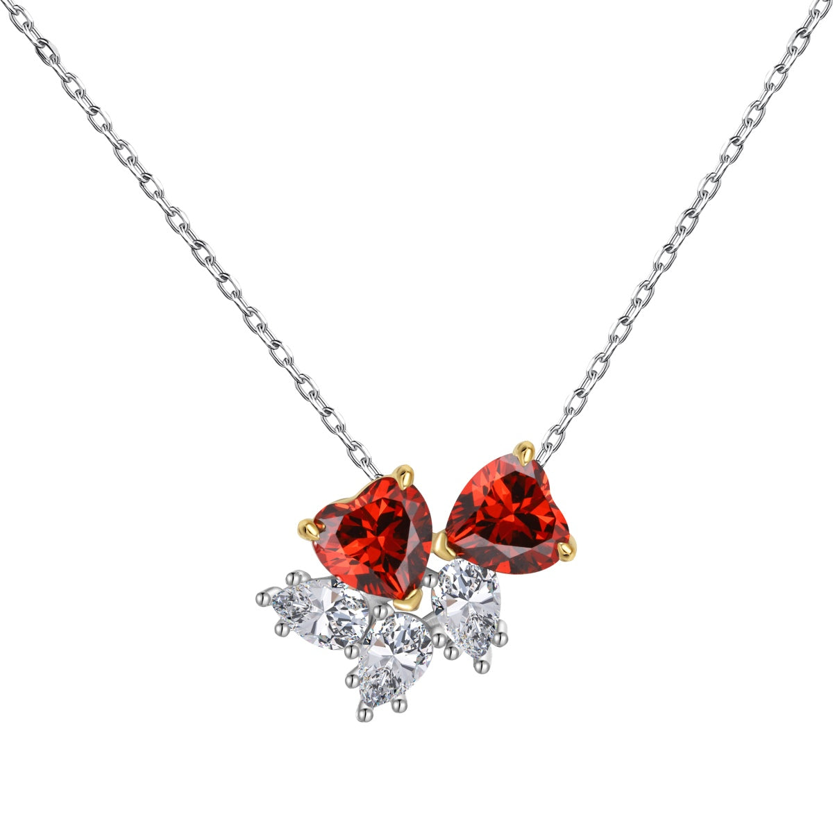 [LUXE]Dainty Red Heart Necklace