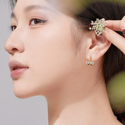 [LUXE]Exquisite Earrings With Heart-Shaped Bow Design