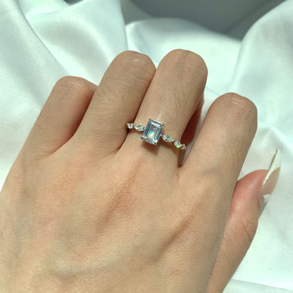 [LUXE]1.0 Carat Dainty Resplendent Radiant Cut Daily Ring