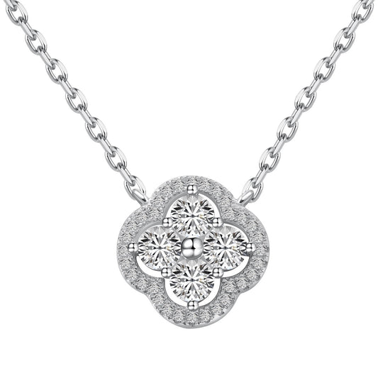 [LUXE]Exquisite Necklace With Four-Leaf Clover Flower Design