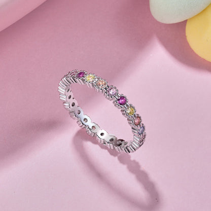 [LUXE]Exquisite Colorful Round Cut Party Ring