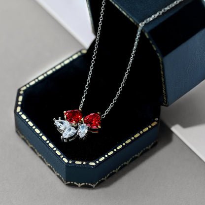 [LUXE]Dainty Red Heart Necklace