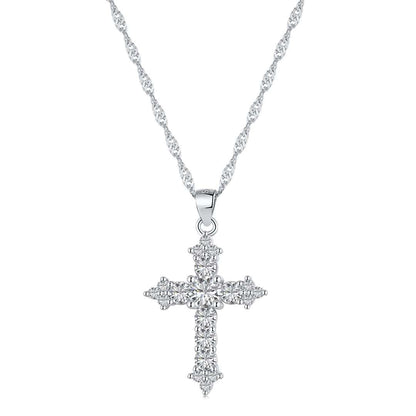 [LUXE]Delicate Cross Shape Necklace