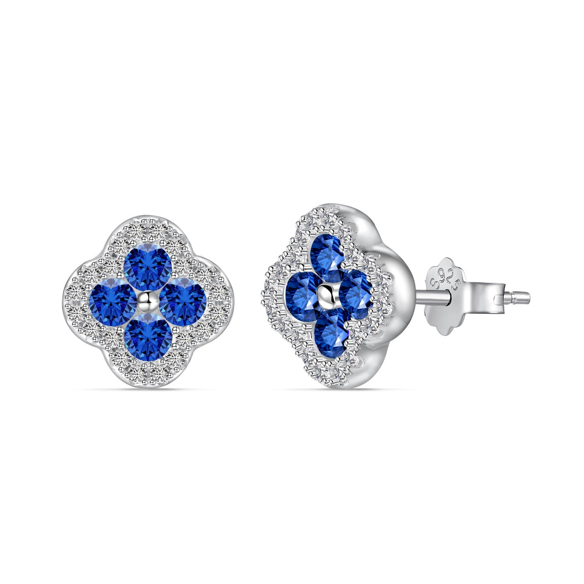 [LUXE]Four-Leaf Clover Flower Shaped Earrings