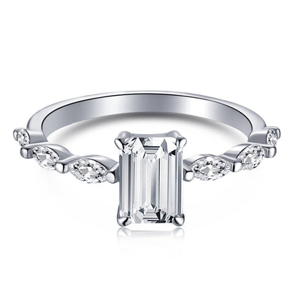 [LUXE]1.0 Carat Dainty Resplendent Radiant Cut Daily Ring