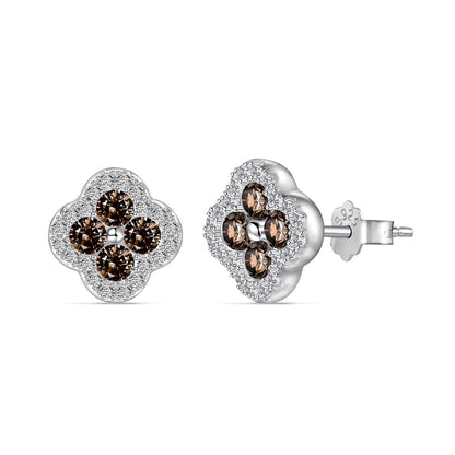 [LUXE]Four-Leaf Clover Flower Shaped Earrings