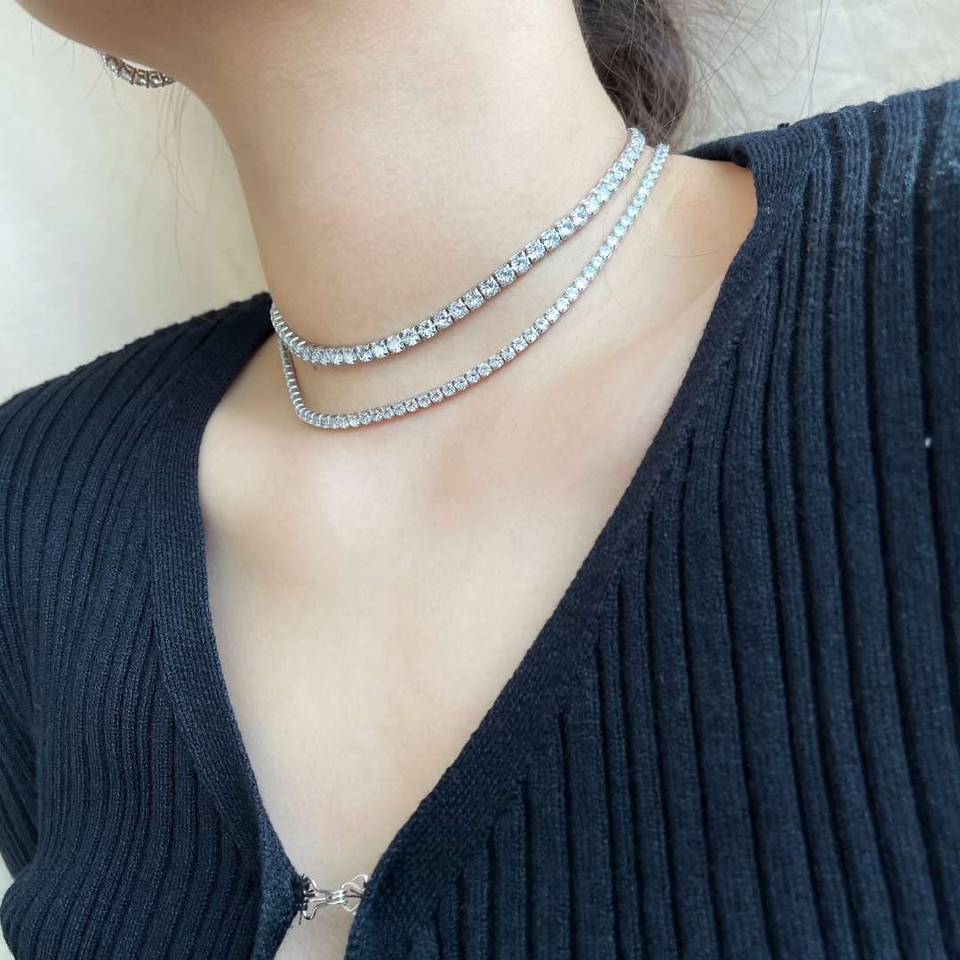 [LUXE]Elegant Tennis Chain Necklace