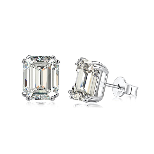 [LUXE]Dazzling Square Shape Earrings