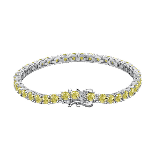 [LUXE]Ornate Dazzling Round Cut Tennis Bracelet