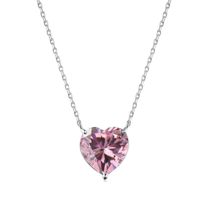 [LUXE]6.0 carat Radiant Heart Shape Necklace