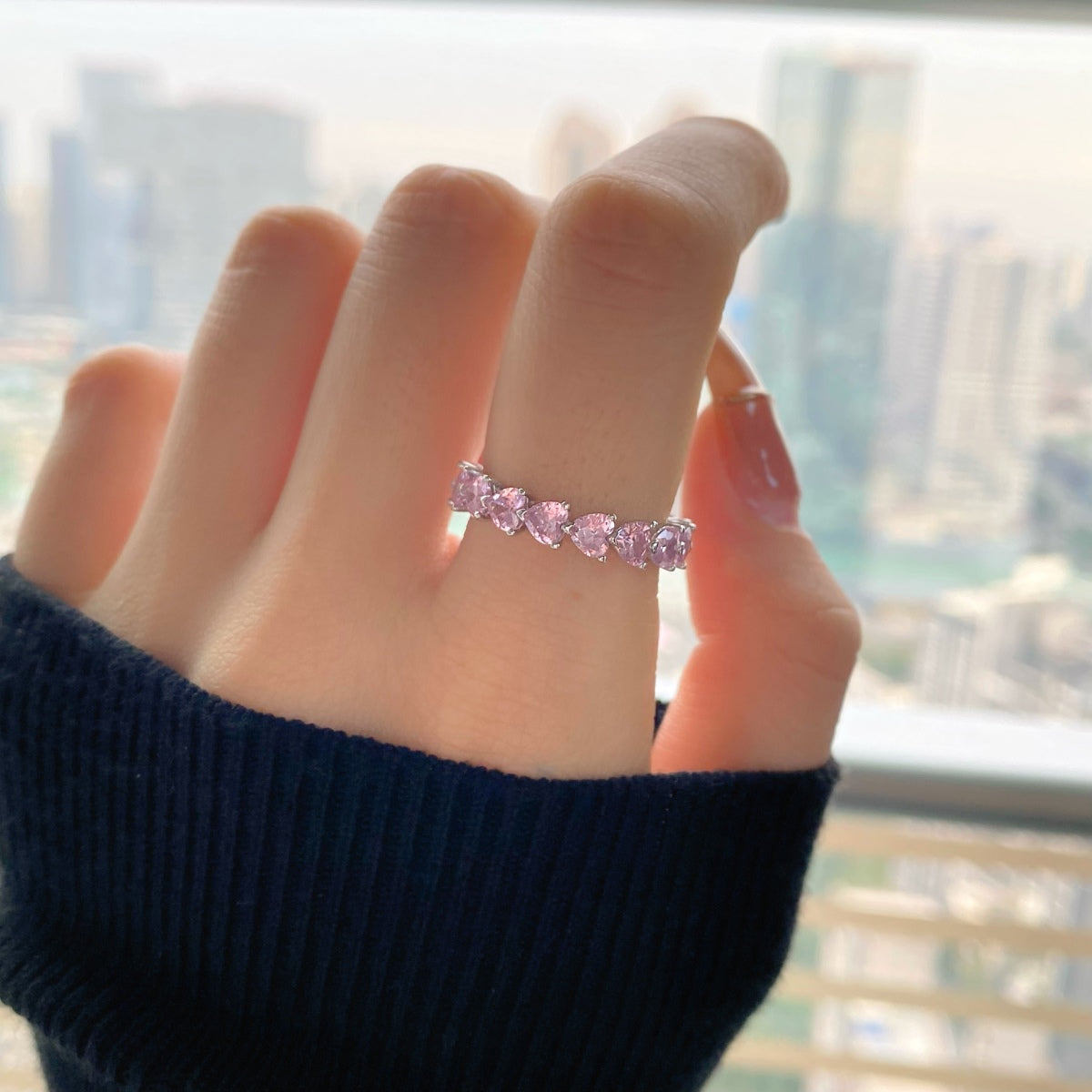 [LUXE]0.25 Carat Radiant Romance Heart Cut Lover Ring