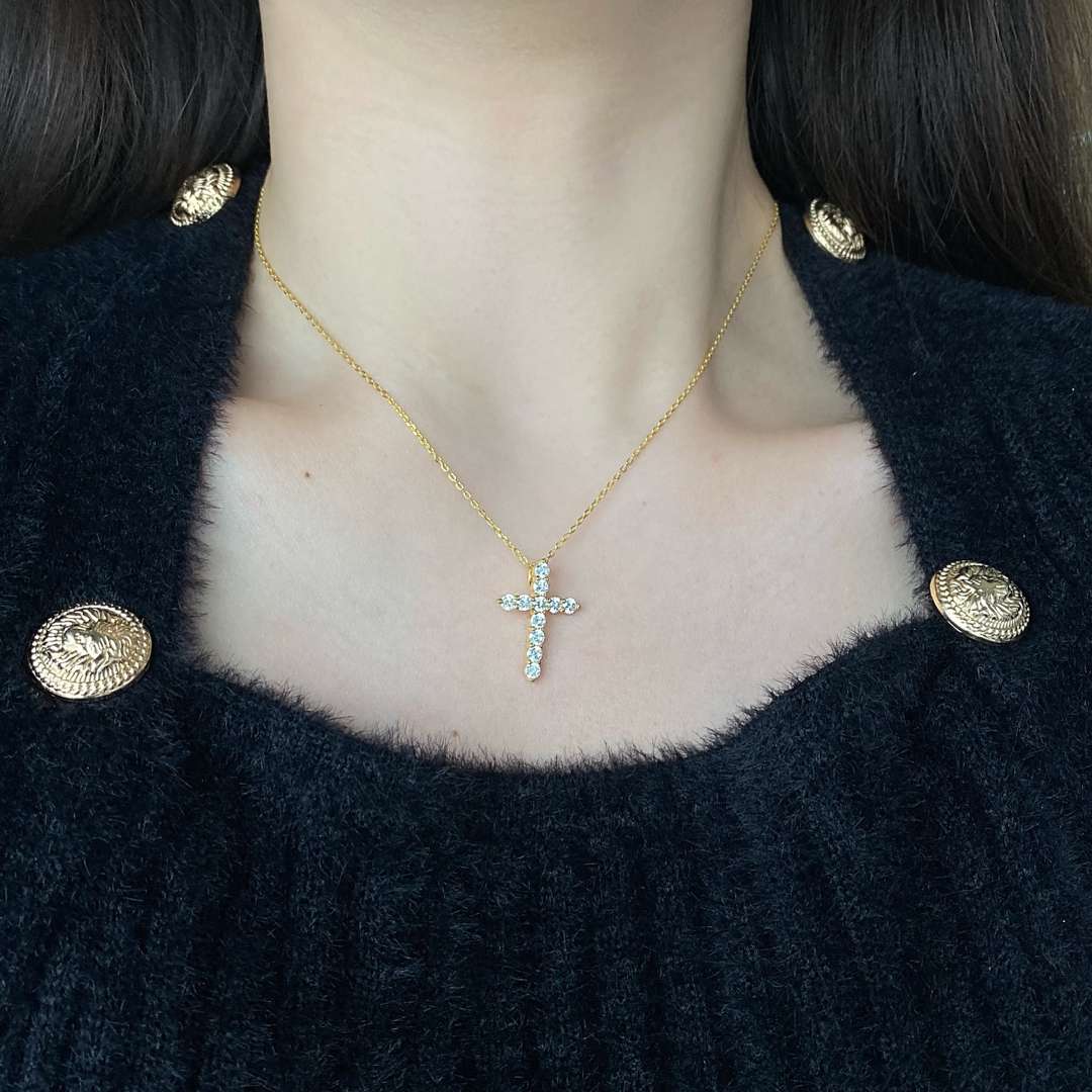 [LUXE]Unique Cross Shape Necklace