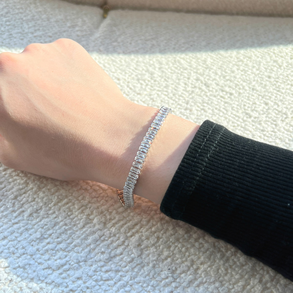 [LUXE]Exquisite Emerald Cut Daily Bracelet