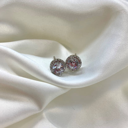 [LUXE]Classic Princess Round Shape Earrings