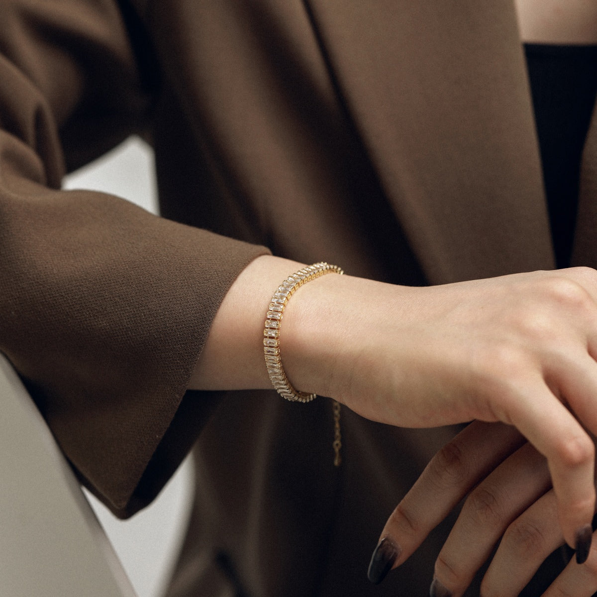 [LUXE]Exquisite Emerald Cut Daily Bracelet