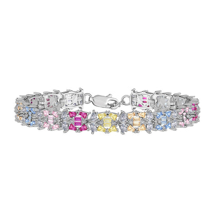 [LUXE]Delicate Colorful Multi Cut Party Bracelet