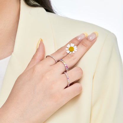 [LUXE]Elegant Vivid Round Cut Daily Ring