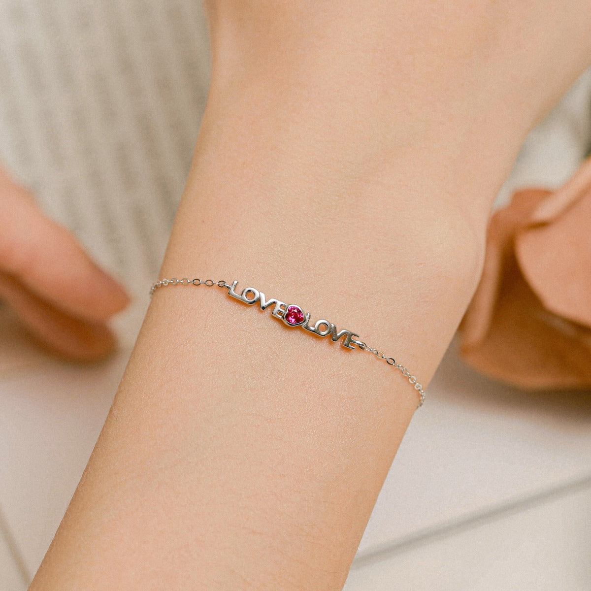 [LUXE]Romantic Heart Shape Lover Bracelet