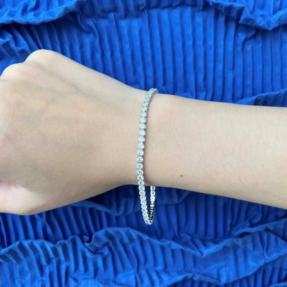 [LUXE]Sparkling Round Cut Daily Bracelet