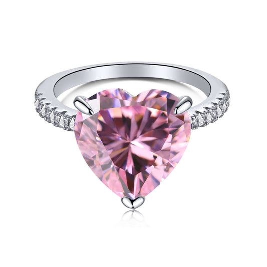 [LUXE]6.0 Carat Luxurious Sparkling Romantic Heart Cut Lover Ring