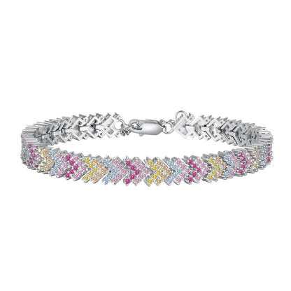 [LUXE]Ornate Sparkling Round Cut Party Bracelet