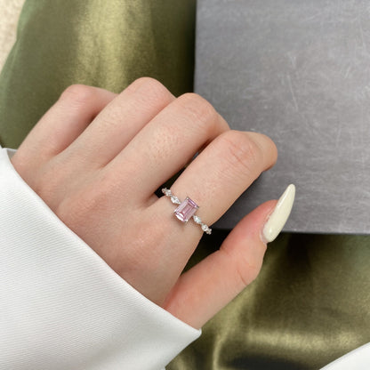 [LUXE]1.0 Carat Dainty Resplendent Radiant Cut Daily Ring