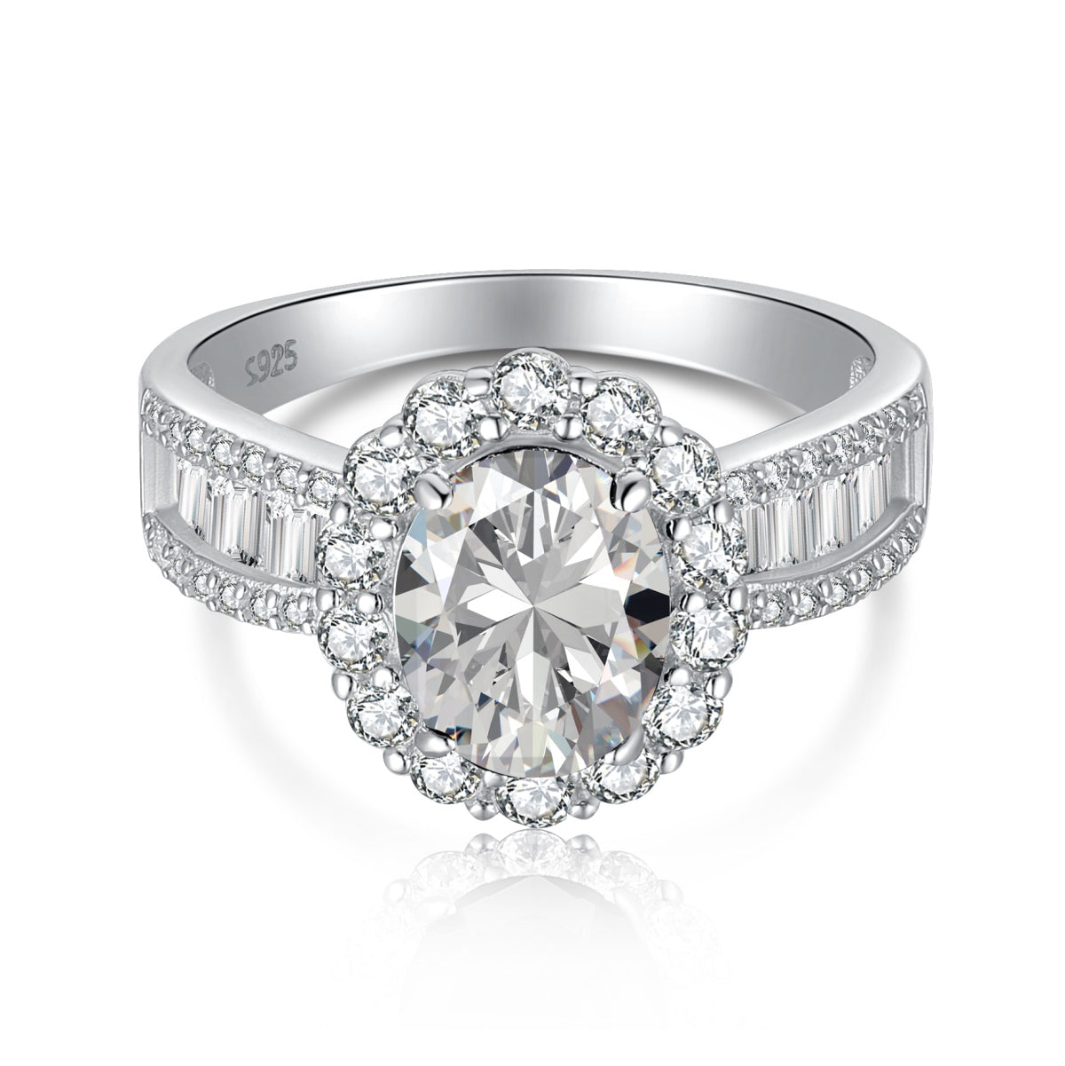 [LUXE]1.5 Carat Dazzling Charming Oval Cut Banquet Ring