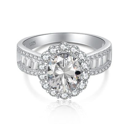 [LUXE]1.5 Carat Dazzling Charming Oval Cut Banquet Ring