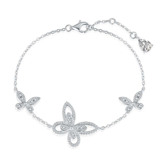 [LUXE]Delicate Butterfly Pendant Bracelet