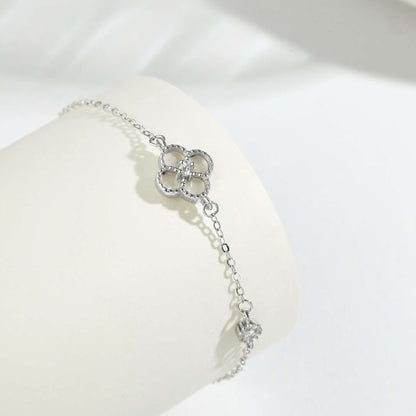 [LUXE]Delicate Four Leaf Clover Bracelet