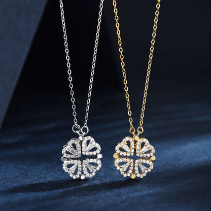 [LUXE]Ornate Heart Cut Flower Shape Necklace