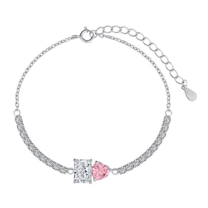 [LUXE]Dazzling Unique Multi Shape Lover Bracelet