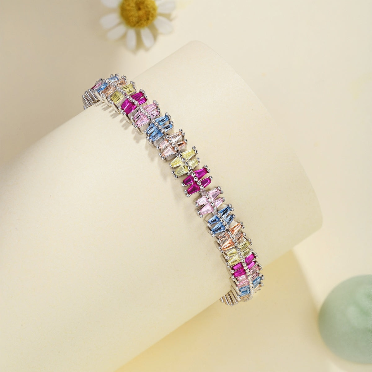 [LUXE]Sparkling Exquisite Multi Cut Party Bracelet