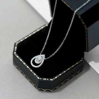 [LUXE]Sparkling Pear Cut Necklace