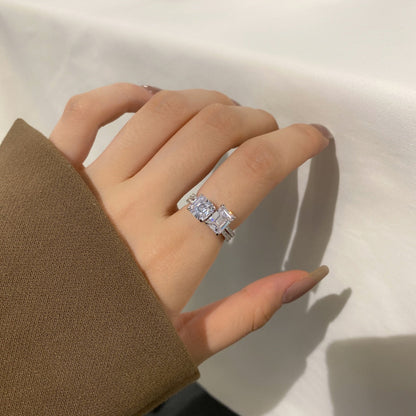 [LUXE]2.0 Carat Scintillating Ornate Radiant Cut Party Ring