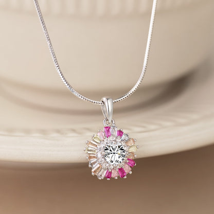 [LUXE]Charming Flower Colorful Necklace