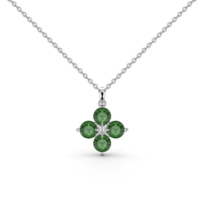 [LUXE]Four-Leaf Clover And Eight-Pointed Star Necklace