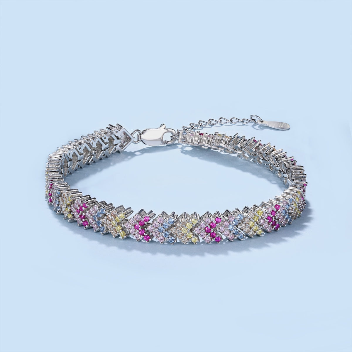 [LUXE]Ornate Sparkling Round Cut Party Bracelet