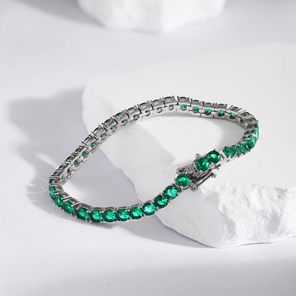 [LUXE]Radiant Colorful Round Cut Party Bracelet