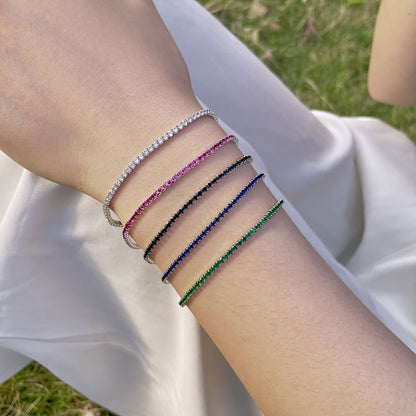 [LUXE]Radiant Colorful Round Cut Party Bracelet