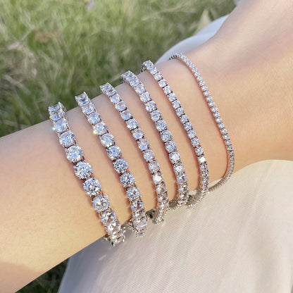 [LUXE]Luxurious Ornate Round Cut Tennis Bracelet