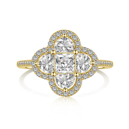 [LUXE]Luxurious Eternity Flower Shape Banquet Ring