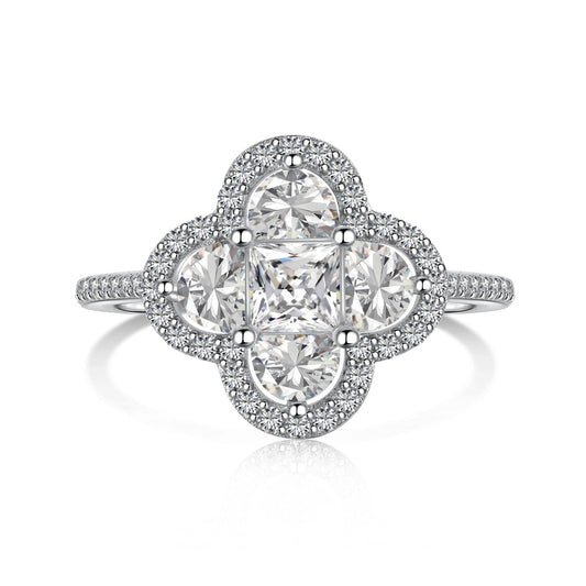 [LUXE]Luxurious Eternity Flower Shape Banquet Ring