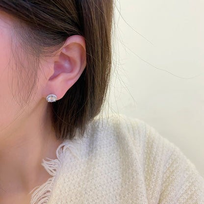 [LUXE]Classic Princess Round Shape Earrings