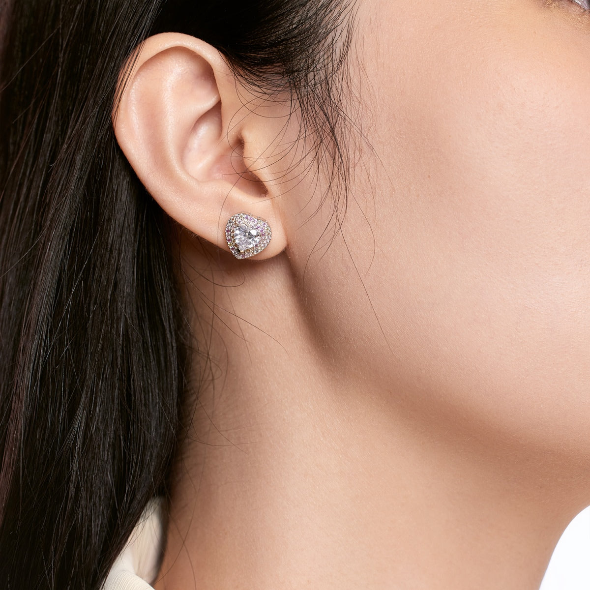 [LUXE]Dazzling Heart Shape Lover Earrings